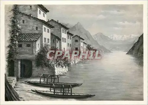 Cartes postales moderne Gandria Lugano Ticino - Pittore Serafino Giambonini
