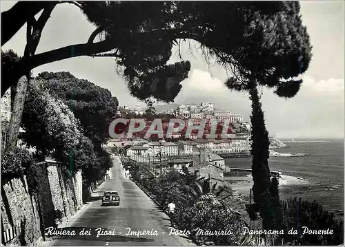 Cartes postales moderne Riviera dei Fiori Imperia Porto Maurizio Panorama da Ponente