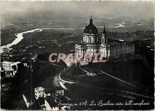 Cartes postales moderne Superga m 672 La Basilica Vista Dall'Aeroplano