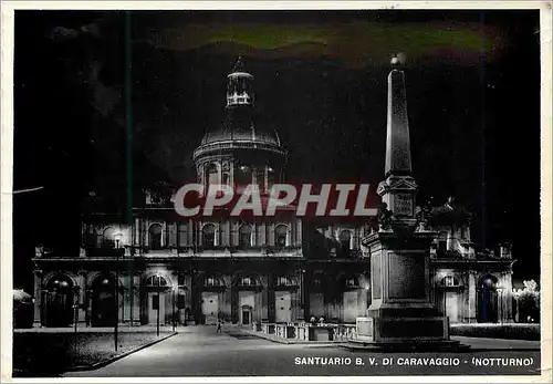 Cartes postales moderne Santuario B V Caravaggio (Notturno)