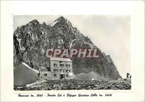 Cartes postales moderne Monviso (m 3841) Parete Est e Rifugeo Quintino Sella (m 2640)