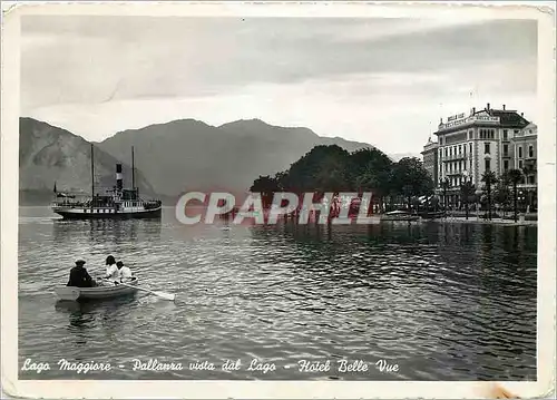 Moderne Karte Lago Maggiore Pallanza Vista dal Lago Hotel Belle vue