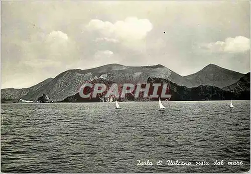 Moderne Karte Isola di Vulcano Vista dal Mare