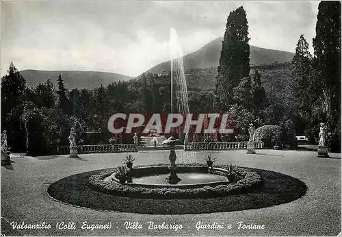 Moderne Karte Valsanzibio (Colli Euganei) Villa Barbarigo Giardini e Tontane