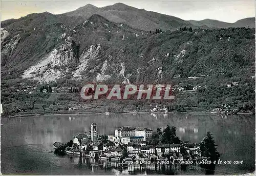 Cartes postales moderne Lago D'Orta Isola S Giulio Alzo e le Sue Cave