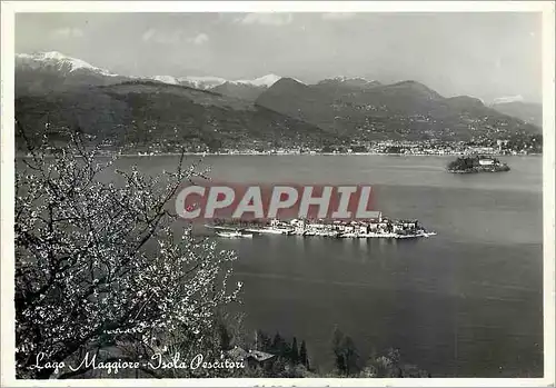 Moderne Karte Lago Maggiore Isola Pescatori L'Ile des Pecheurs