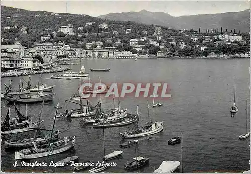 Cartes postales moderne S Margherita Ligure Panorama Dal Porto Bateaux