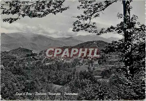 Moderne Karte Lago d'Orta Bolzano Novarese Panorama