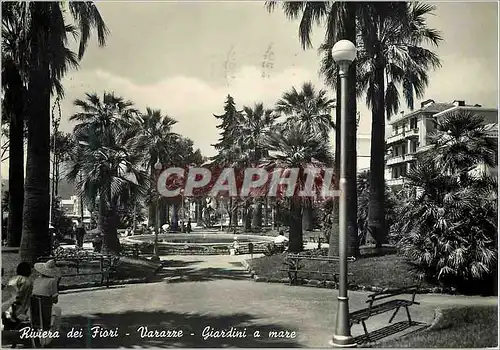 Moderne Karte Riviera des Fleurs Varazze Jardins a la Mer