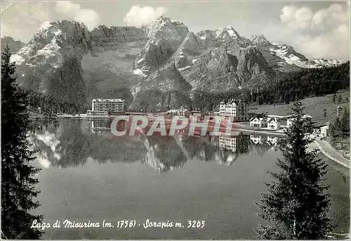 Cartes postales moderne Lago di Misurina (m 1756) Sorapio m 3205