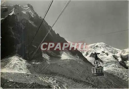 Cartes postales moderne Plan des Aiguilles Depart pour l'Aiguille du Midi 3842 m