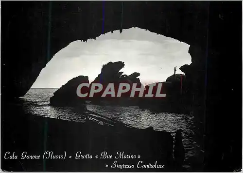 Cartes postales moderne Cala Gonone Grotte du Morse Entree Contrejour