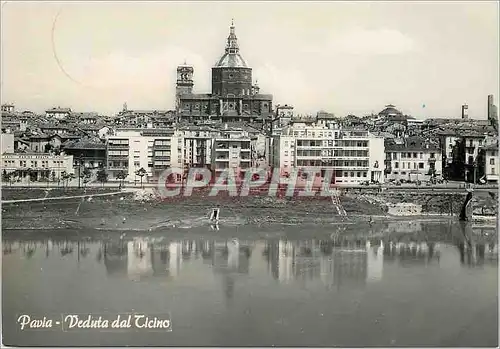 Moderne Karte Pavia Veduta Dal Ticino