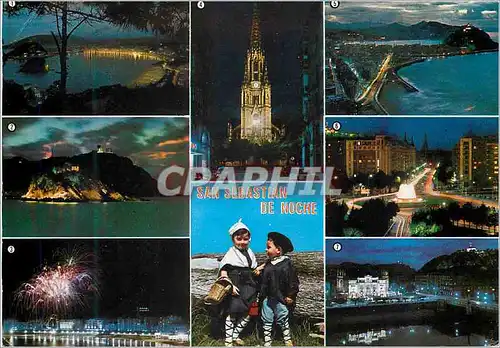 Cartes postales moderne San Sebastian de Noche