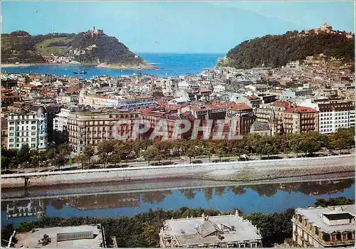 Moderne Karte San Sebastian Vue Partielle