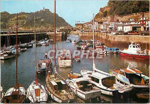 Moderne Karte San Sebastian Le Port Bateaux