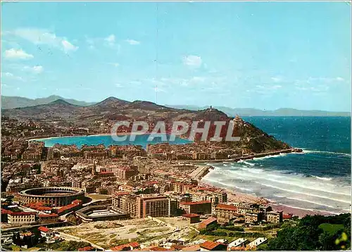 Moderne Karte San Sebastian Vue Generale