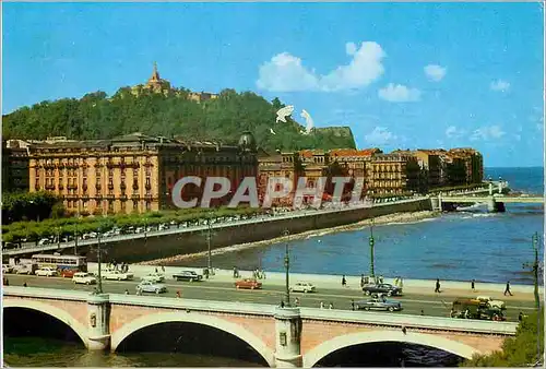 Cartes postales moderne San Sebastian Ponts de ste Catherine y Kursaal