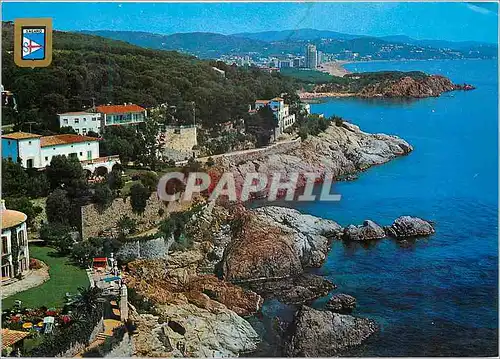 Cartes postales moderne S'Agaro Chemin de Ronda au fond Playa de Aro