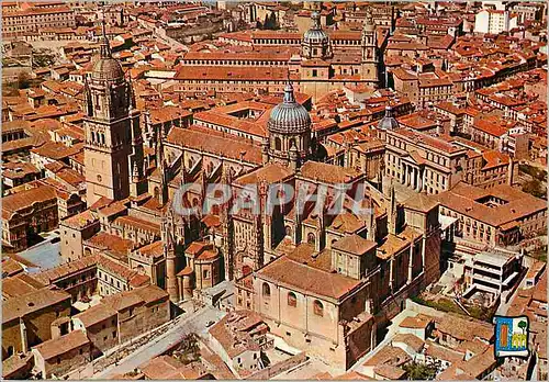 Cartes postales moderne Salamanca Les Cathedrale Vue Aerienne