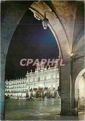 Cartes postales moderne Salamanca Grande Place et Hotel de Ville Illumines