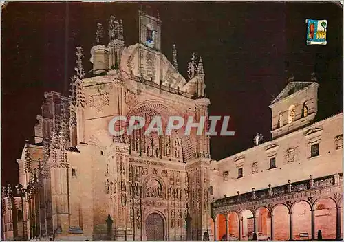 Cartes postales moderne Salamanca couvent saint etienne vue nocturne