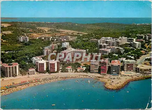 Moderne Karte Salou (Tarragona) plage levant en face hotel las vegas