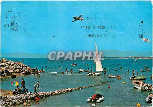 Cartes postales moderne Salou (Costa dorada) espana un coin de la plage Avion