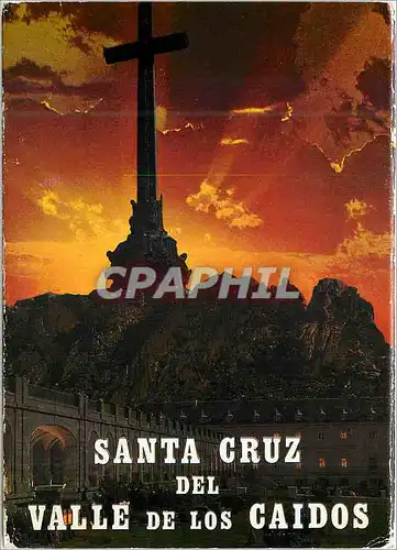Moderne Karte Santa cruz del valle de los caidos lever du soleil
