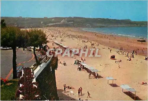 Cartes postales moderne Santander seconde plage vue des jardins de piquio