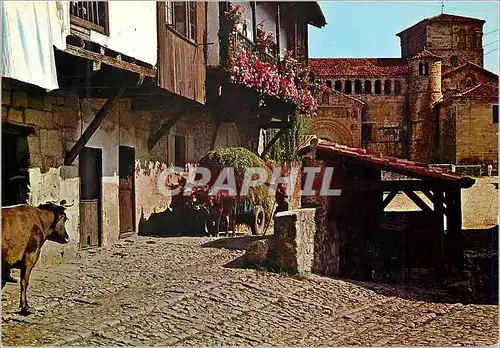 Cartes postales moderne Satillana del mar (santander) collegiale