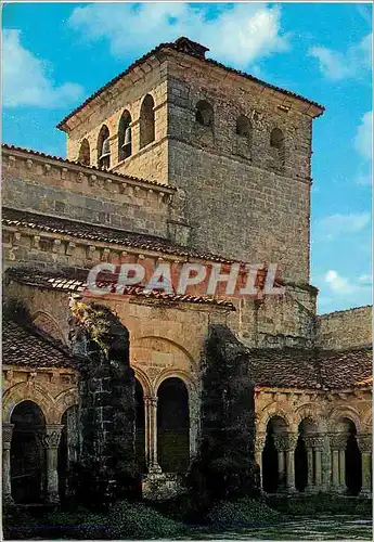 Cartes postales moderne Satillana del mar (santander) eglise collegiale (clocher)