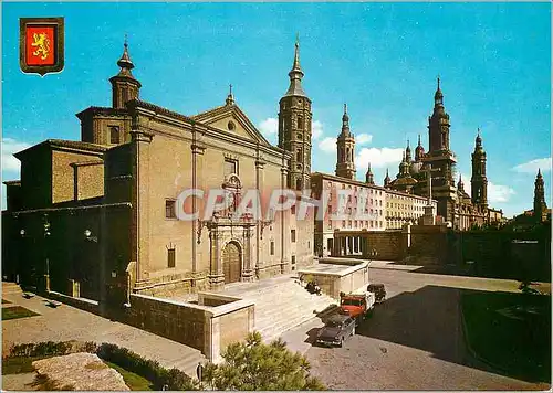 Cartes postales moderne Zaragoza saint jean des panetes et remple du pillar