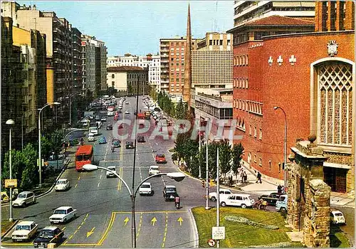 Cartes postales moderne Zaragoza porte carmen et promenade maria agustin