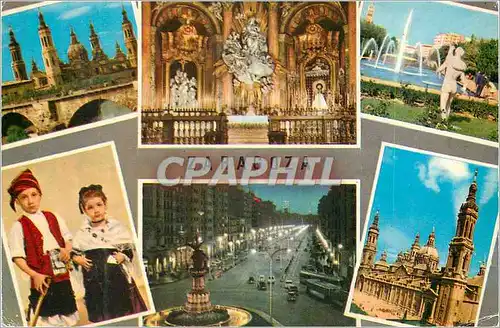Cartes postales moderne Zaragoza Enfants Folklore