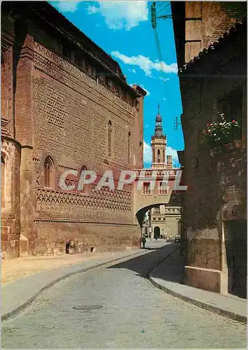 Cartes postales moderne Zaragoza la seo mudejar et arc du arzobitpo