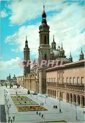 Moderne Karte Zaragoza basilique de N D de el pilar