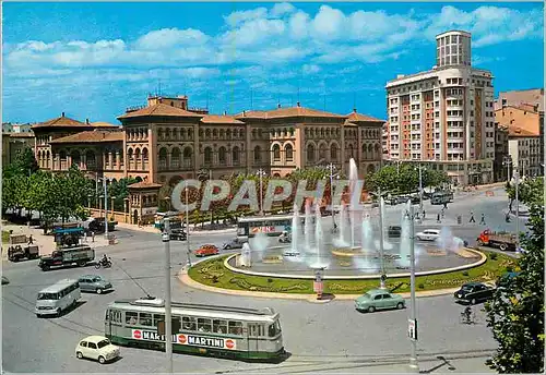 Cartes postales moderne Zaragoza place de paraiso Tramway