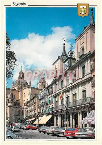 Cartes postales moderne Segovia hotel de ville place mayor cathedrale