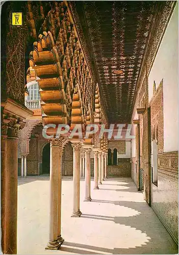 Cartes postales moderne Sevilla reales alcazares de Sevilla galerie du cour des pucelles