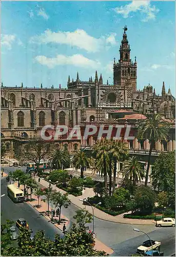 Cartes postales moderne Sevilla archive des indes et la cathedrale