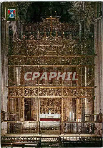 Cartes postales moderne Sevilla catedral maitre autel detail grilles