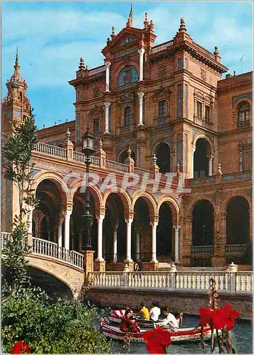 Cartes postales moderne Sevilla place d'espagne detail