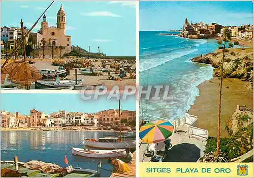 Cartes postales moderne Sitges plage