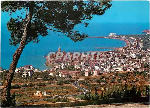 Cartes postales moderne Sitges vista