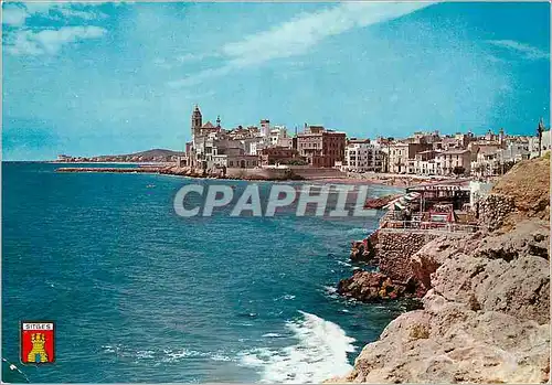 Cartes postales moderne Sitges vue partielle