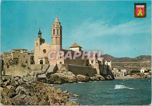 Cartes postales moderne Sitges eglise parolsalate