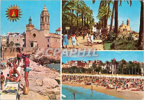 Cartes postales moderne Sitges tres detalles