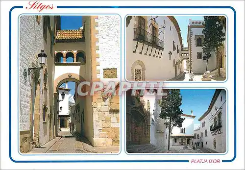 Cartes postales moderne Sitges le paisible coin des mesees