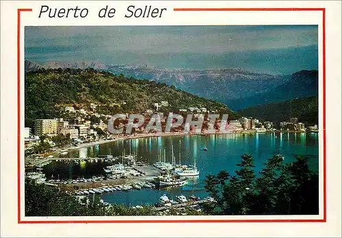 Moderne Karte Puerto de soller mallorca (baleares)
